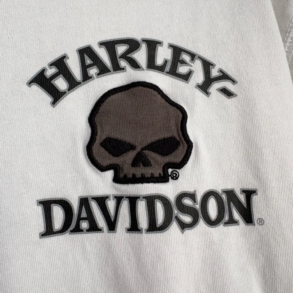 Harley-Davidson White and Black Graphic Long Sleeve - Picture 2 of 10